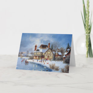 Christmas Winter Scene Holiday Card