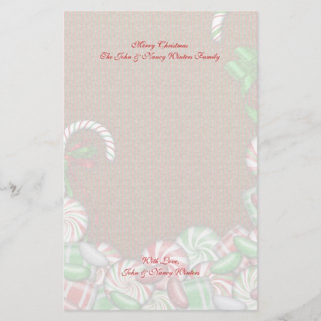 Christmas Winter Scenes Stationery (Front)