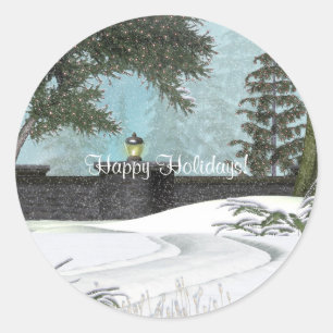Christmas Winter Scenes Sticker