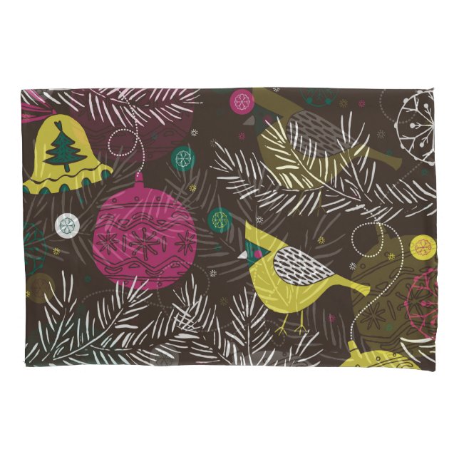 Christmas Winter: Seasonal Pattern. Pillowcase (Front)