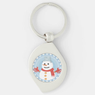CHRISTMAS WINTER SNOWMAN KEY RING