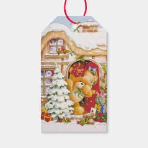 Christmas Winter Teddy Bear Gift Tags