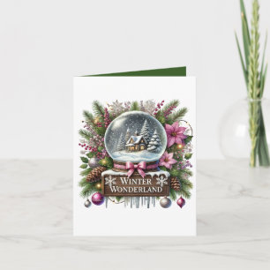 Christmas Winter wonderland add message  Card