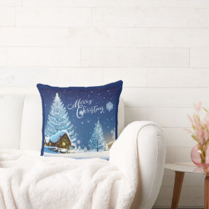 Christmas Winter Wonderland Holiday Festive Cushion