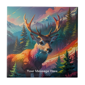Christmas Winter Wonderland Holiday Season Ceramic Tile