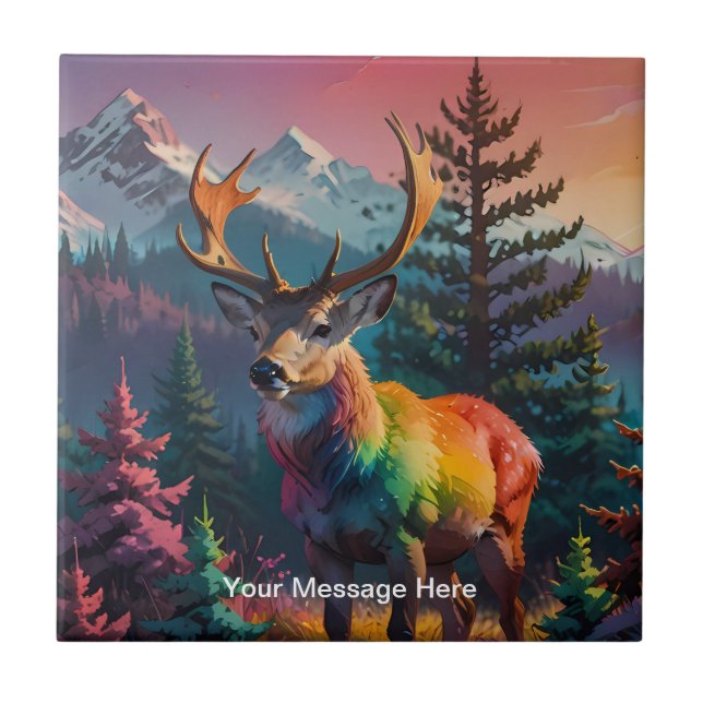 Christmas Winter Wonderland Holiday Season Ceramic Tile (Front)