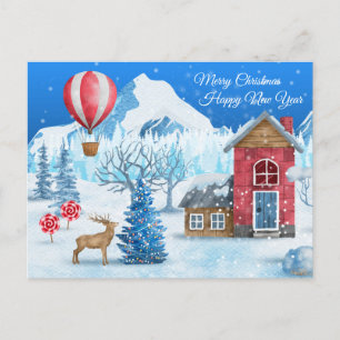 Christmas Winter Wonderland Postcard