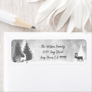 Christmas Winterscape Address Label Return Address Label