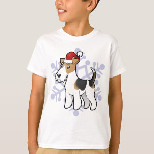 Christmas Wire Fox Terrier T-Shirt