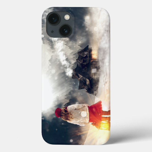 Christmas Wish Snow House Case-Mate iPhone Case (Back)