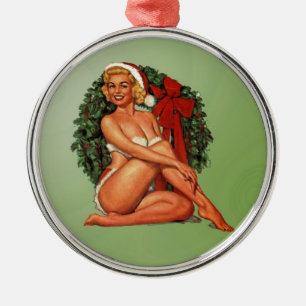 Christmas Wish Wreath Metal Tree Decoration