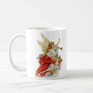 Christmas wishes angels coffee mug