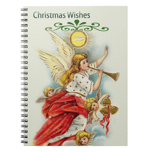 Christmas wishes angels notebook (Front)