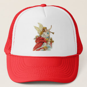 Christmas wishes angels trucker hat