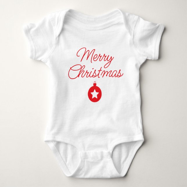 Christmas wishes  baby bodysuit (Front)