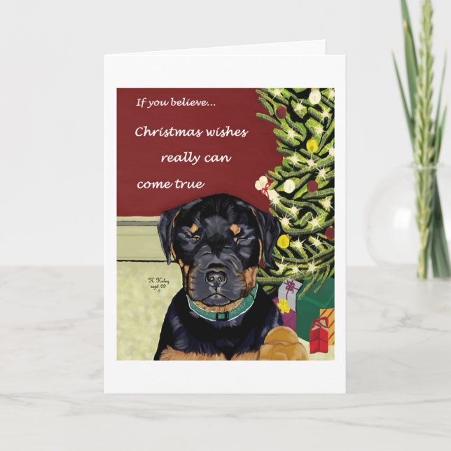 Christmas Wishes card w/inside text (Front)