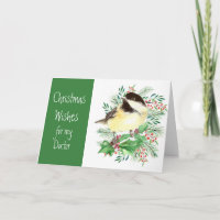 Christmas Wishes  Chickadee Bird Doctor