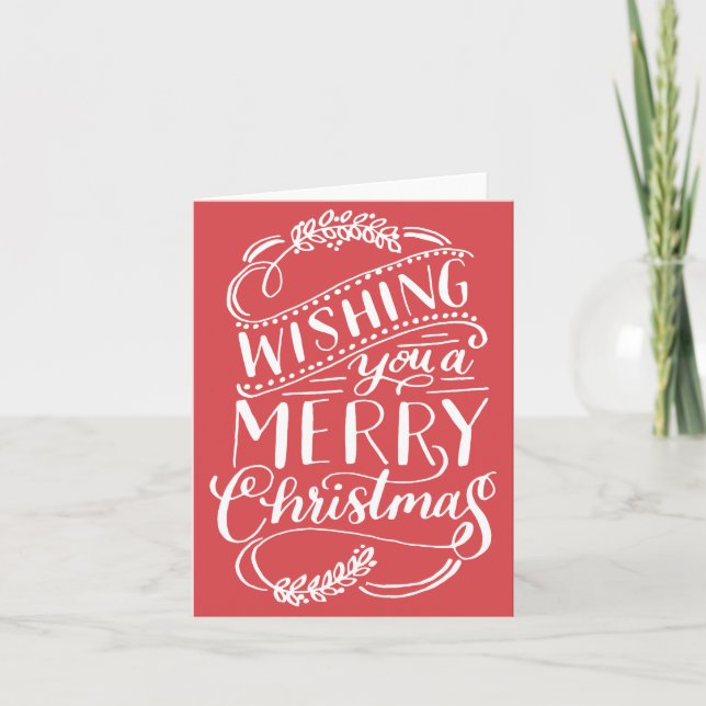 Christmas Wishes Collection Holiday Card (Front)