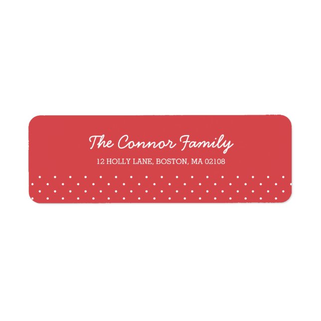 Christmas Wishes Collection Return Address Label (Front)