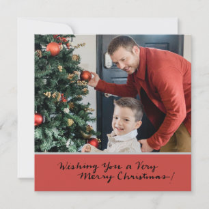 Christmas wishes create your own photo holiday card