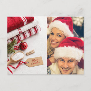 Christmas wishes create your own photo holiday postcard