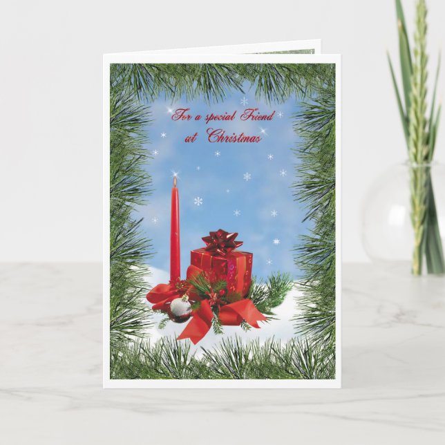 Christmas wishes for a special friend Card (Front)