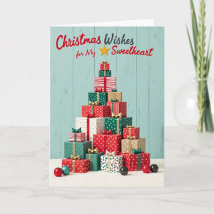 Christmas Wishes For My Sweetheart Card