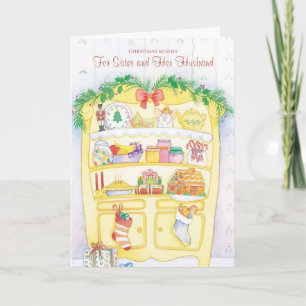 Christmas Wishes For Sister and Her Husband Holiday Card