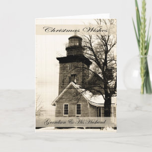 Christmas Wishes Grandson & Husband Holiday Card