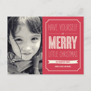 Christmas Wishes Holiday Photo Card Postcard
