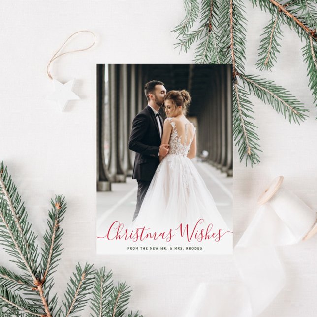 christmas wishes holiday wedding announcement (Creator Uploaded)