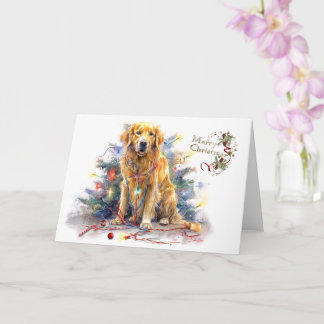 Christmas Wishes in Tangled Delight Christmas Card