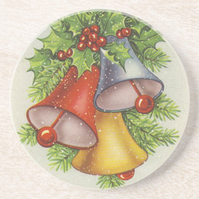 Christmas Wishes Jingle Bells Coaster (Front)