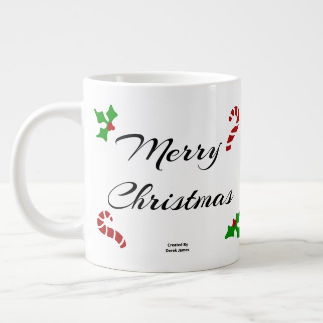 Christmas Wishes Jumbo Mug (Left)