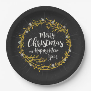Christmas Wishes paper plates