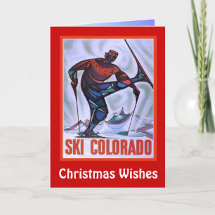 Christmas Wishes, Ski colorado Holiday Card