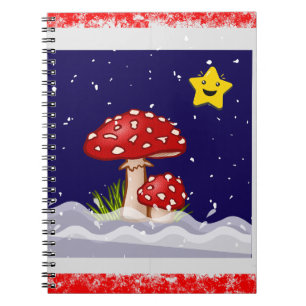 Christmas Wishes, snowing days Notebook
