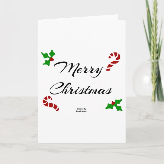 Christmas Wishes Standard-Size Greeting Card (Front)
