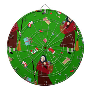 christmas witch Befana Dartboard