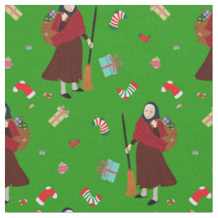 christmas Witch Befana fabric