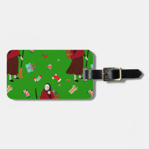 christmas witch Befana Luggage Tag