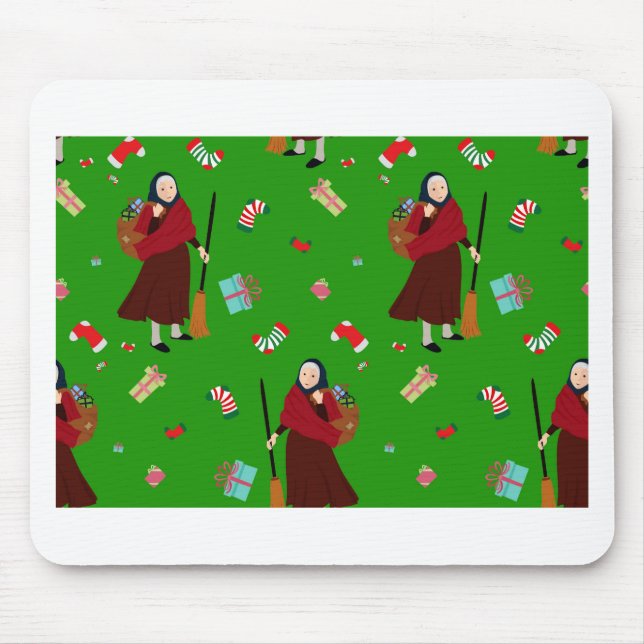 christmas witch Befana Mouse Pad (Front)