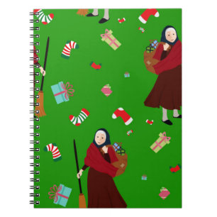 christmas witch Befana Notebook