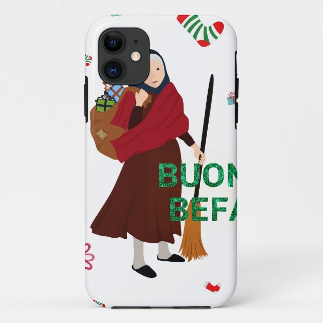 christmas Witch buona Befana Case-Mate iPhone Case (Back)