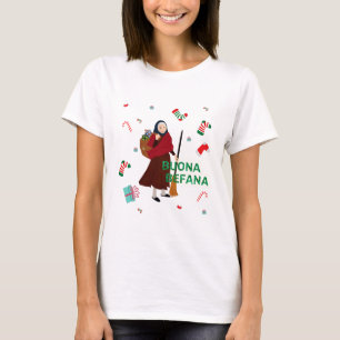 christmas Witch buona Befana T-Shirt