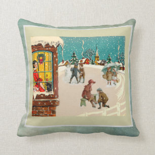 Christmas with a Wonderful Vintage Feel  Cushion