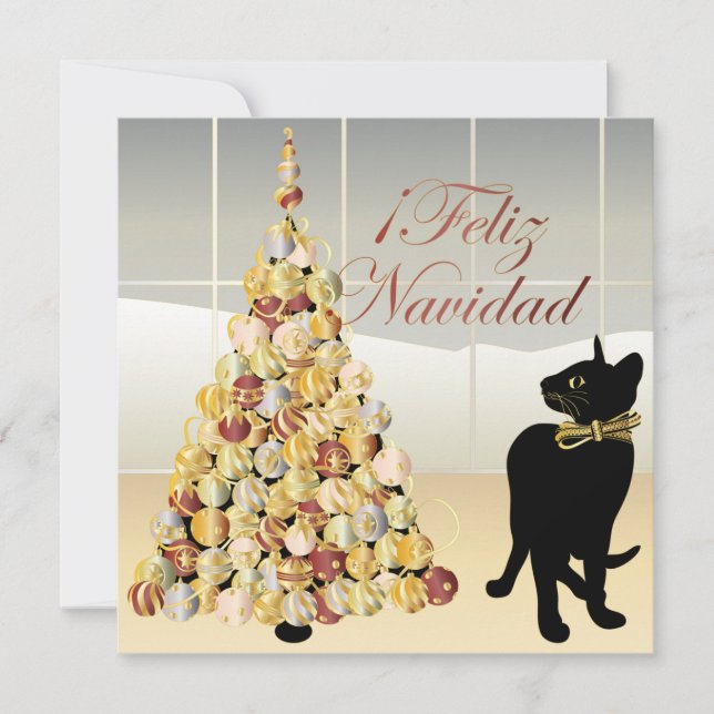 Christmas with Bella Spanish Card/Invitation Invitation (Front)