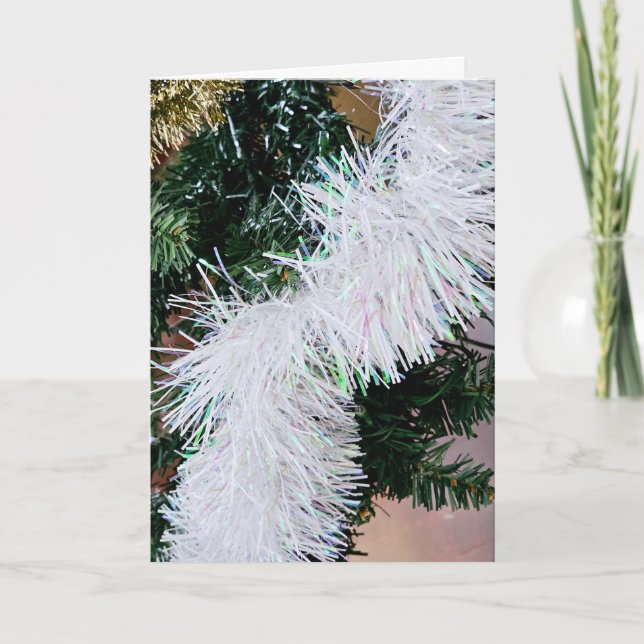 Christmas with garland card (Front)
