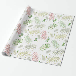 Christmas with Mistletoe  Wrapping Paper