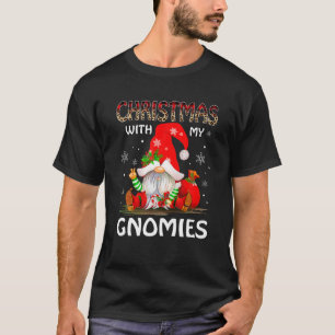 Christmas With My Gnomies Family Matching Xmas Paj T-Shirt